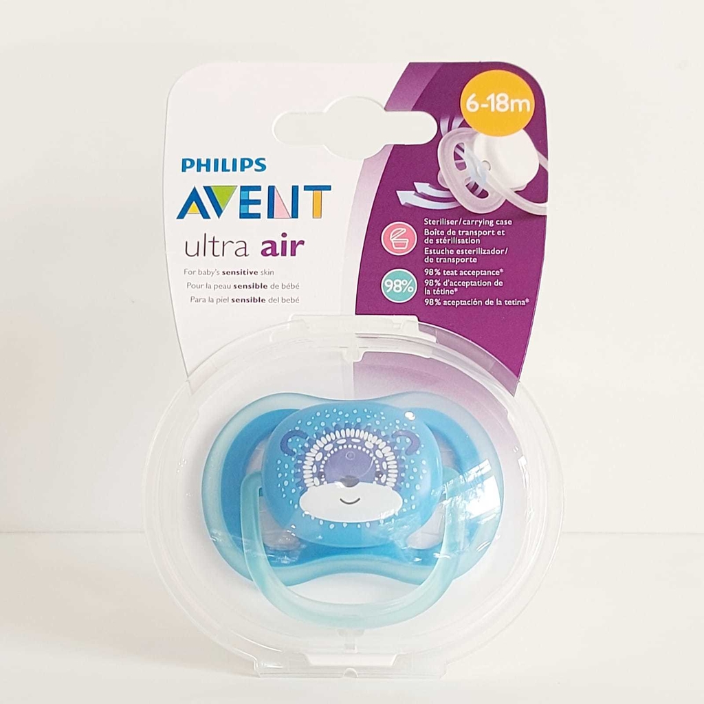 Chupete Ultra Air Avent 6-18 Meses Liso