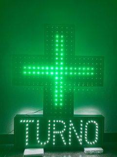 COMBO: Cruz led farmacia 60x60cm + cartel led turno 60x20cm - tienda online