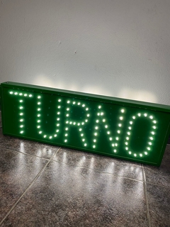 Cartel led "TURNO" 60x20cm