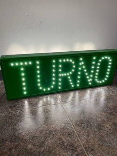 Cartel led "TURNO" 60x20cm - comprar online