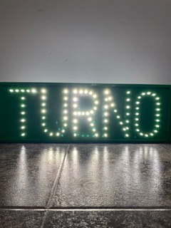 Cartel led "TURNO" 60x20cm en internet