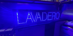 Imagen de Cartel Led Lavadero 100x25cm Doble Faz