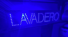 Cartel Led Lavadero 100x25cm Doble Faz - comprar online