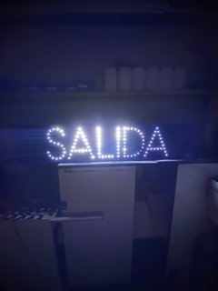 Cartel led SALIDA 100x25cm en internet