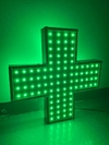 Cruz led farmacia 40x40cm doble faz