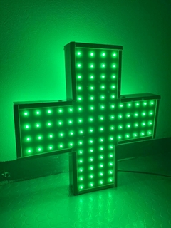 Cruz led farmacia 40x40cm doble faz