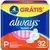 Always Suave Absorvente com Abas Tamanho P 32 Unidades