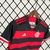 Camisa-Feminina-Do-Flamengo-24/25-Adidas-Torcedor-Vermelho-e-preto-Lançamento-com-escudo-prata-e-gola V