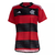 Camisa-Feminina-Flamengo-I-titular-23/24-torcedor-Adidas-Vermelho-Preto-Nova-Lançamento-Original-frete-grátis