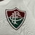 Nova camisa reserva do Fluminense 2024 Branca com faixa vertical verde e vermelho vinho gola V masculina - Novo patrocínio SuperBet