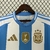 Camisa-titular-da-Argentina-2024-Atualizada-com-três estrelas- Patch FIFA campeão 2022 - Adidas - Torcedor- Masculina - Branca e Azul - para a copa américa