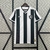 Camisa titular do Botafogo 2024 Listrada preto e branco gola V - Camisa listrada do Botafogo 24/25 Lançamento - Camisa I Botafogo 24/25 Reebok Torcedor Masculina preto e branco 