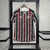 Camisa titular do Fluminense 24/25 Listrada Verde Vermelho vinho e branco - Versão torcedor masculina - Gola V