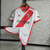 Camisa-Branca-com-faixa-vermelha-titular-do-River-Plate-23/24-Adidas-Torcedor-Masculina-gola-V