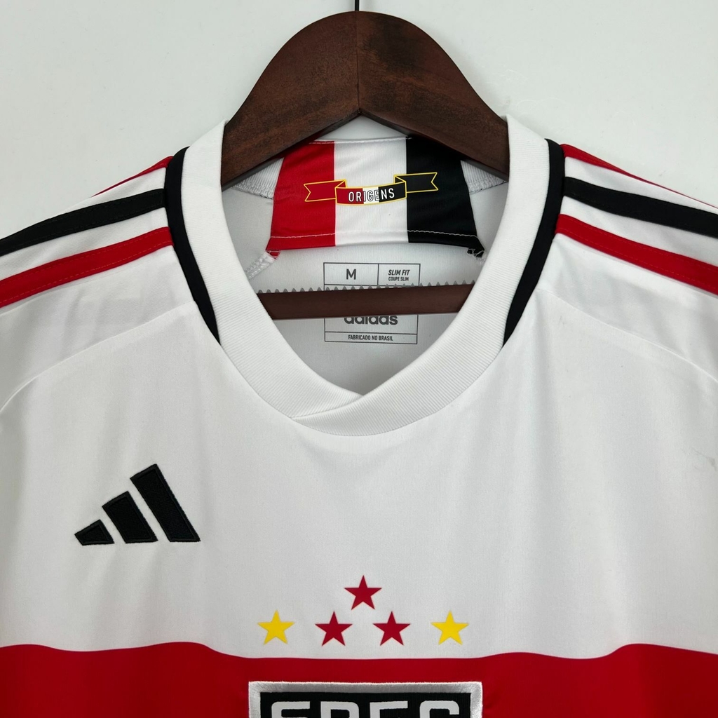 Camisa Titular São Paulo 2023- Branca - Torcedor Adidas Masculina