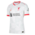 Camisa Branca do Liverpool 24/25 Nike torcedor masculina, gola V vermelha - Nova terceira camisa do Liverpool 2024 Branca com detalhes em vermelho e amarelo - Lançamento do Liverpool 24/25 
