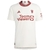 Camisa-Branca-do-Manchester-United-2023-com-gola-vermelha-e-escudo-do-diabo-vermelho-Lançamento-terceira-camisa