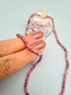 Colar turmalina rosa e fecho em prata - Joias Gabriela Aiex - CNPJ 11.548.271.0001-00