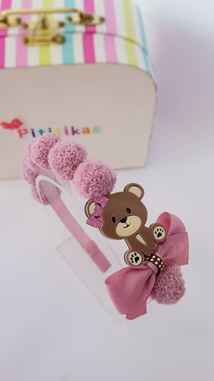 Tiara Teddy Pompom Lã - comprar online