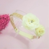 Headband Strass Flores Offwhite na internet