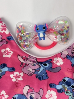 Maiô Stitch + Laço Acqua na internet