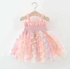 Vestido Infantil Borboletinhas Rosa com Asa - comprar online