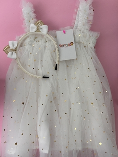 Vestido Infantil Tule Lua e Estrelinhas na internet