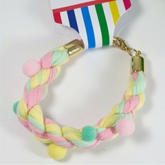 Pulseira Malha Pompom - comprar online