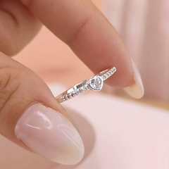 Anillo Mini Corazoncito Blanco