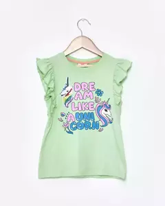 MUSCULOSA PST GIRLS UNICORNIO LENTJUELAS en internet