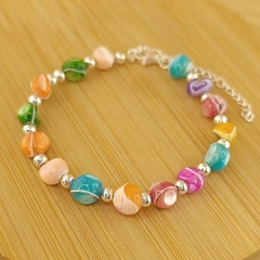 Pulsera Hailen con Piedras Coloridas + Bolitas