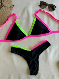 Conjunto Bikini con Vivos Tasa Desmontable y Cola Less en V c/Faja