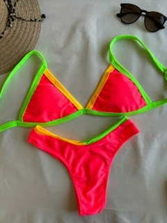 Conjunto Bikini con Vivos Tasa Desmontable y Cola Less en V c/Faja - comprar online