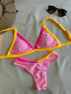 Conjunto Bikini con Vivos Tasa Desmontable y Cola Less en V c/Faja