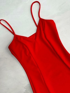 VESTIDO CREPE ROJO - Zafro 