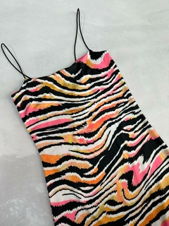 VESTIDO ANIMAL PRINT ROSA