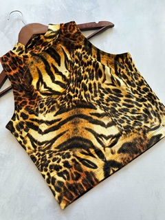 TOP LEOPARDO SCOMBRO - comprar online