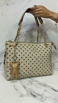 CARTERA CHENSON CON STRASS LLAVERO Y CORREA