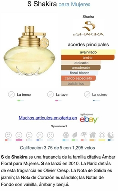 PERFUME S de SHAKIRA - comprar online