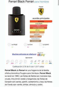 PERFUME FERRARI BLACK 100ml - comprar online