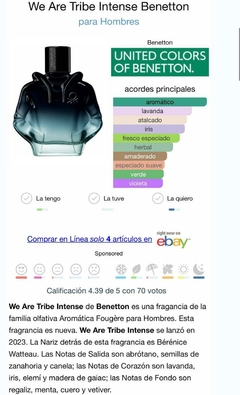 TRIBE INTENSE BENETTON - Zafro 