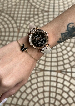 RELOJ MARIPOSA-BEIGE - comprar online