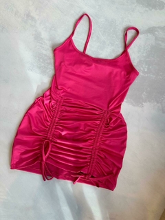 VESTIDO ELASTIZADO CON FRUNCE - comprar online