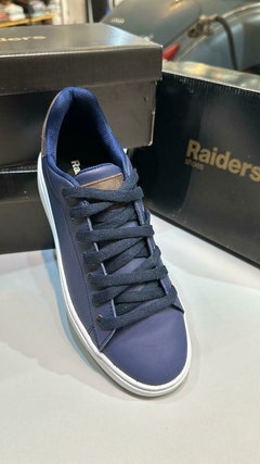 ZAPATILLA CUERO AZUL RAIDERS en internet