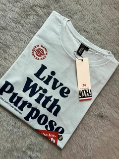 REMERA CELESTE MOHA LIVE