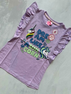 MUSCULOSA PST GIRLS UNICORNIO LENTJUELAS