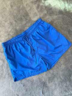 SHORT BAÑO AZUL LISO TALLE 2XL