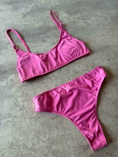 BIKINI MIAMI TIRO ALTO ROSA - tienda online