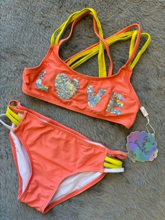 BIKINI POSTO LOVE LENTEJUELAS REVERSIBLES