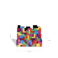 PORTA CANETA - PIXEL TETRIS - Papelaria Te Vira Linda